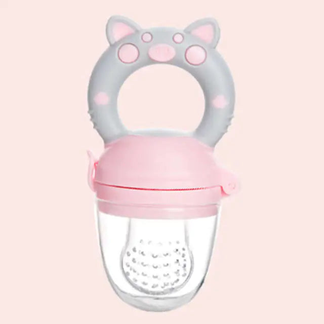 Silicone Teether &amp; Fresh Food Feeder for Babies (3-12 Months) - Uniq Niche