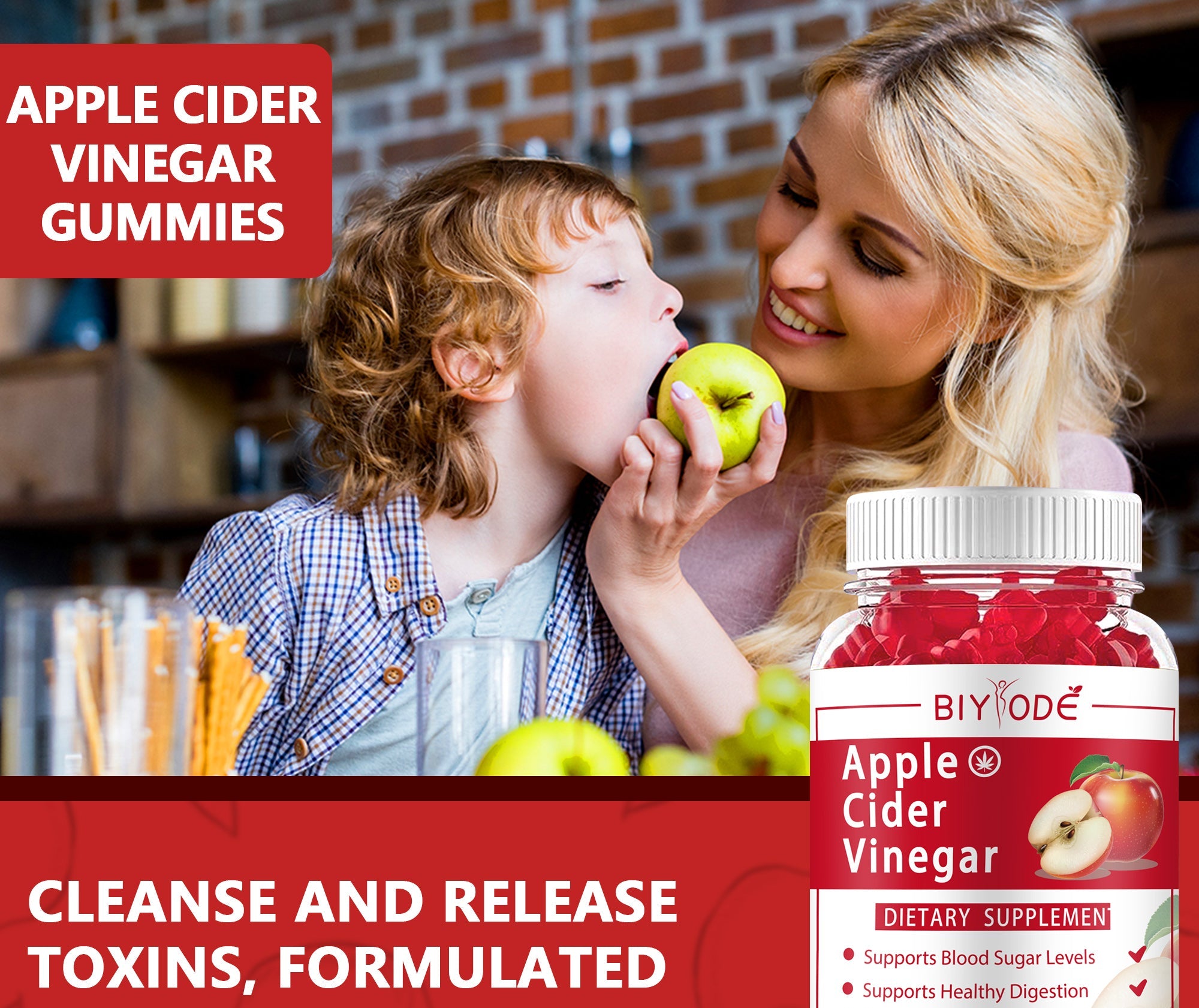 Hot Sale Wholesale App Le Cider Vinegar Supplement Gummy Ready Stock OEM ODM Custom - Uniq Niche