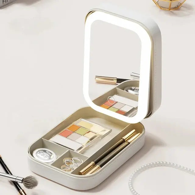 LED Mirror Makeup Storage Box - Uniq Niche