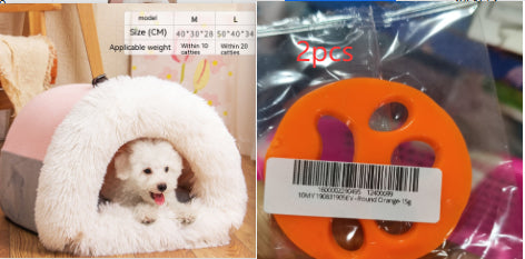 New Splice Portable Pet Nest Portable Autumn And Winter Warm Dog Nest Moisture-proof Long Fur Cat Nest Cross Border Pet Nest - Uniq Niche