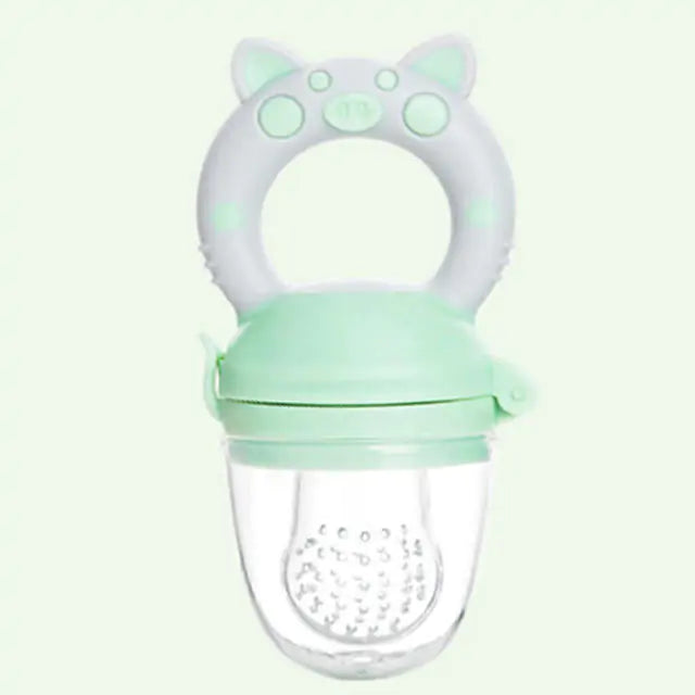 Silicone Teether &amp; Fresh Food Feeder for Babies (3-12 Months) - Uniq Niche