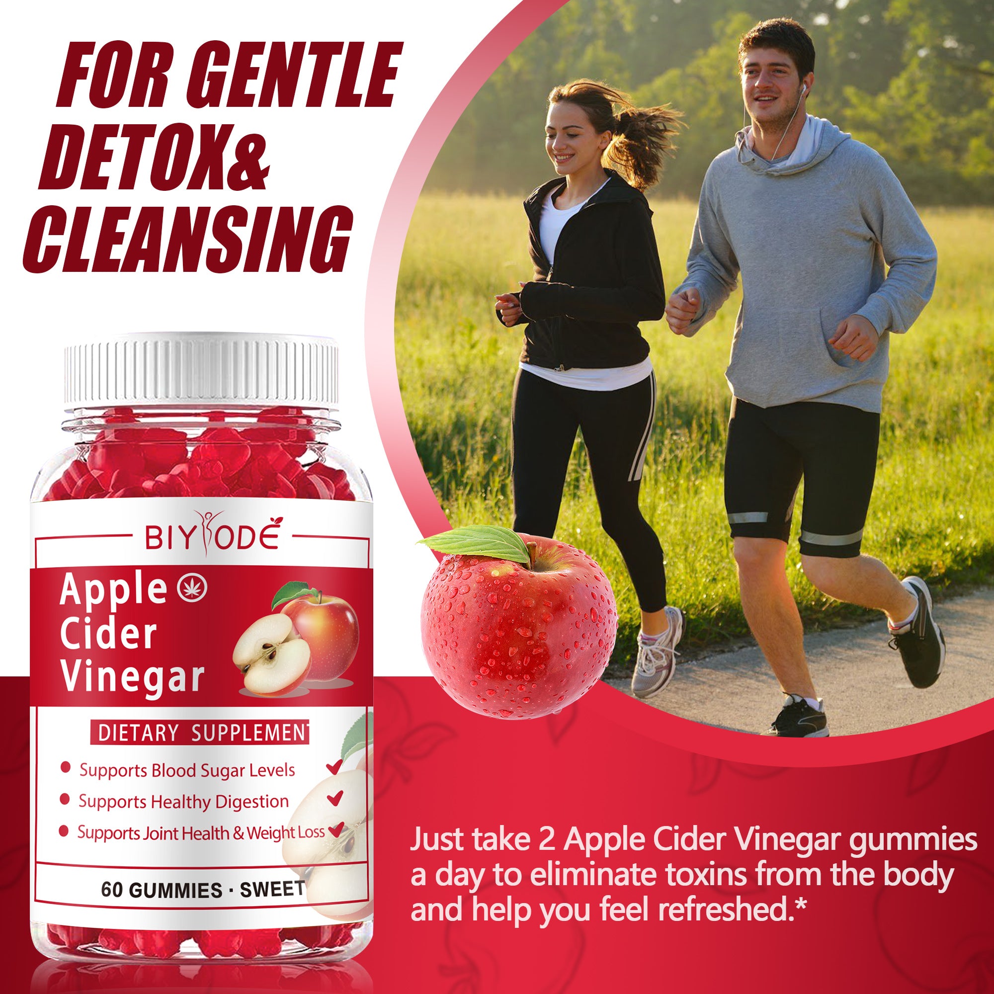 Hot Sale Wholesale App Le Cider Vinegar Supplement Gummy Ready Stock OEM ODM Custom - Uniq Niche