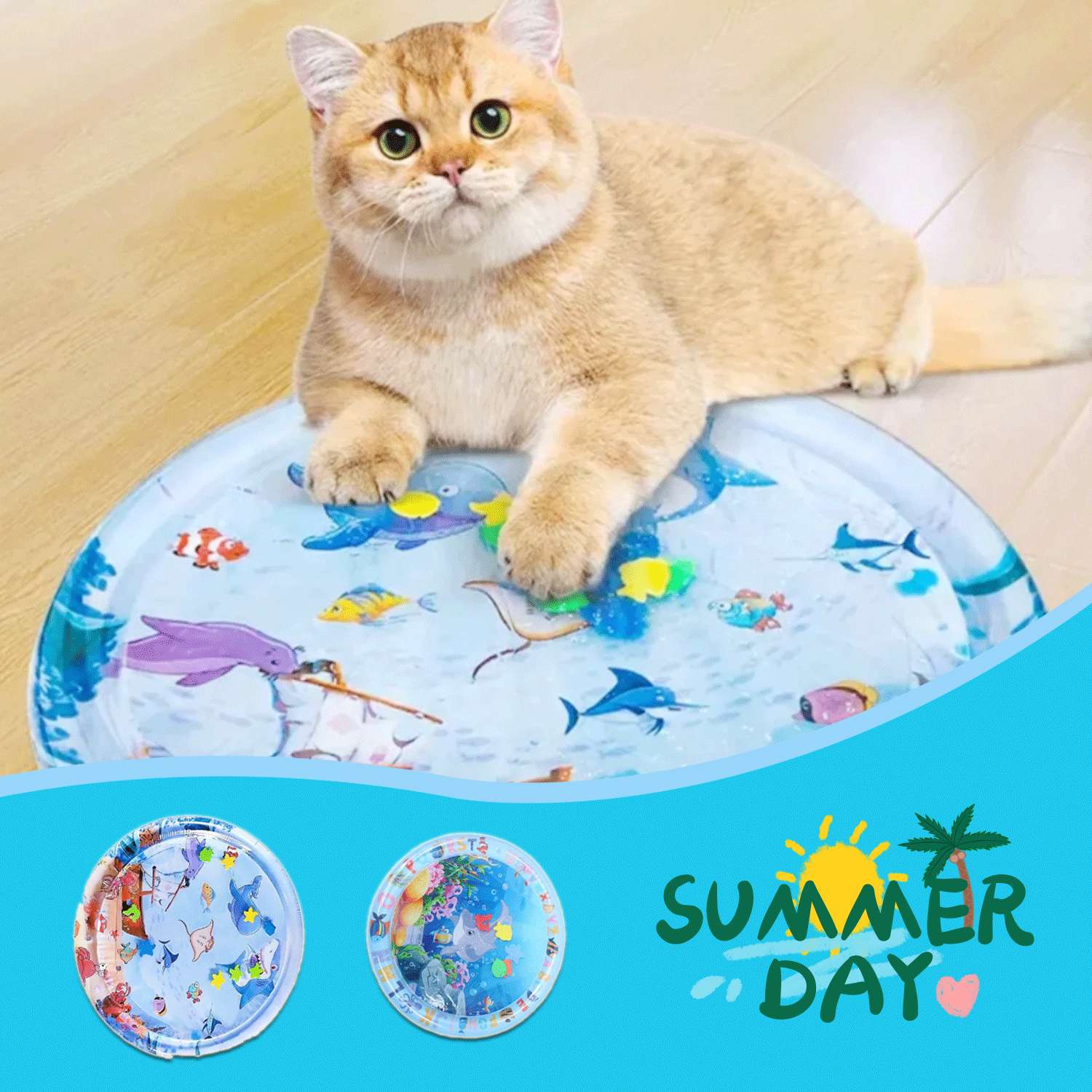 Summer Cooling Pet Water Bed Cushion Ice Pad Dog Sleeping Square Mat For Puppy Dogs Cats Pet Kennel Cool Cold - Uniq Niche