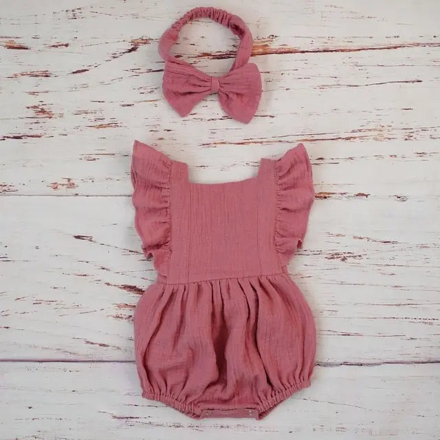 Organic Cotton Summer Baby Girl Clothes - Uniq Niche