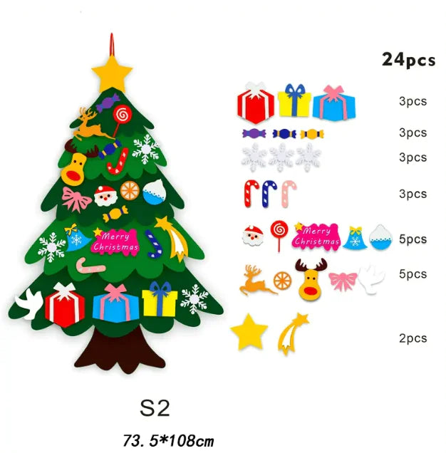 DIY 3D Felt Christmas Tree Kit