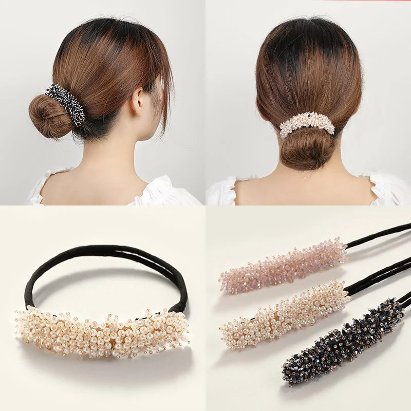 Fashion Rhinestone DIY Hair Style Making Tools Floral Korean Style - Uniq Niche