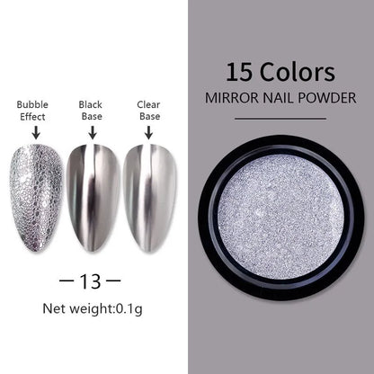 Metallic Mirror Nail Art Pigment Powder - Uniq Niche