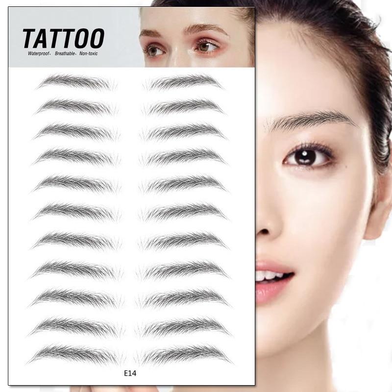 4D Waterproof Fake Eyebrow Tattoo Sticker - Uniq Niche