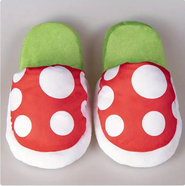 Mushroom Plush Slippers for Kids