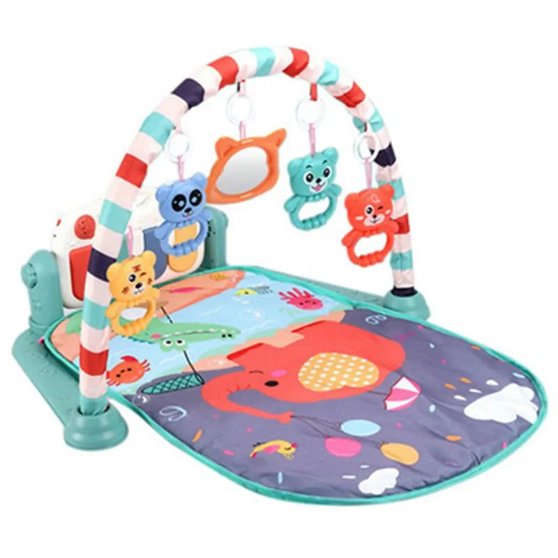 Baby Music Puzzle Play Mat: Educational Keyboard Carpet with Rack Toys for Infant Fitness and Crawling - Uniq Niche