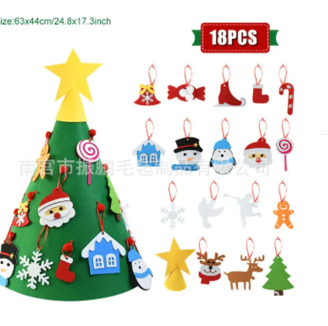 DIY 3D Felt Christmas Tree Kit