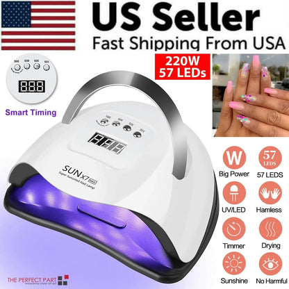 Nail Dryer LED Lamp UV Light Polish Gel Curing Machine Electric Manicure