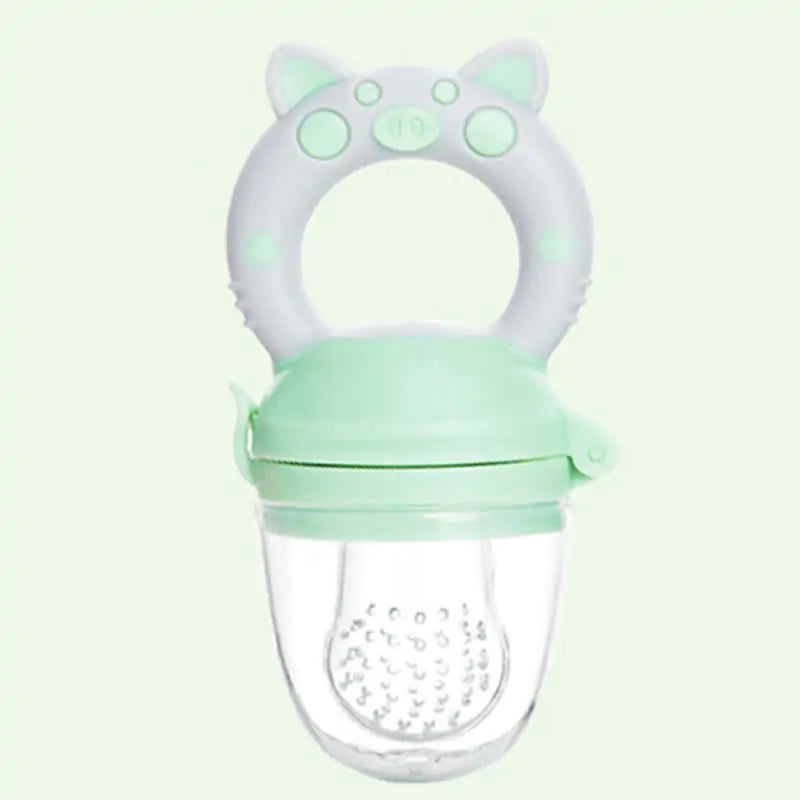 Silicone Teether &amp; Fresh Food Feeder for Babies (3-12 Months) - Uniq Niche